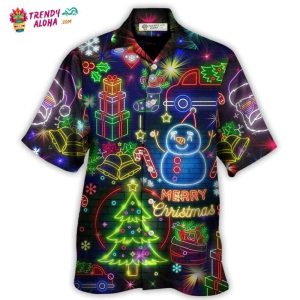 Christmas Bright Neon Lighting Hawaiian Shirt – Trendy KLA