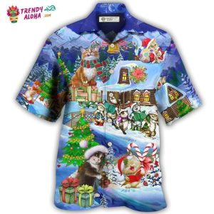 Christmas Cat Santa Love Gift Hawaiian Shirt – Trendy KLA