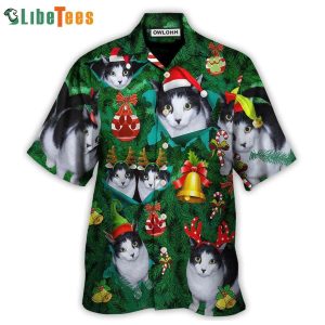 Christmas Celebrations with Lovely Cat Hawaiian Shirt