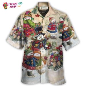 Christmas Couple Snowman Lover Winter Xmas Hawaiian Shirt – Trendy KLA