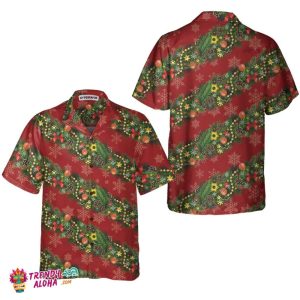 Christmas Decorations With Snowflakes Christmas Hawaiian Shirt