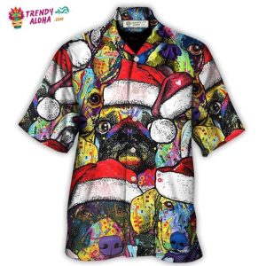 Christmas Dog Colorful Draw With Love Hawaiian Shirt – Trendy KLA
