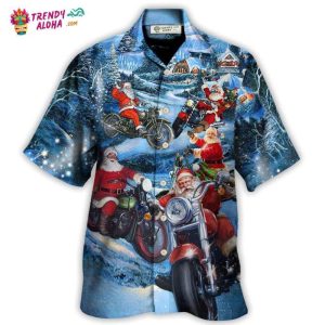 Christmas Driving With Santa Claus In Town Hawaiian Shirt – Trendy KLA