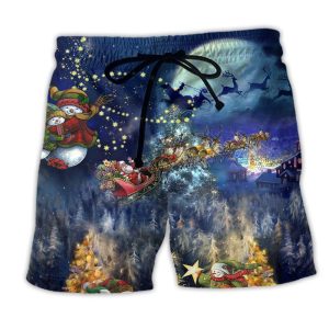 Christmas Family In Love Trendy KLA Hawaiian Beach Shorts