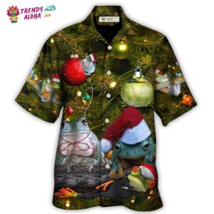 Christmas Frog Merry Christmas Bauble Hawaiian Shirt – Trendy KLA
