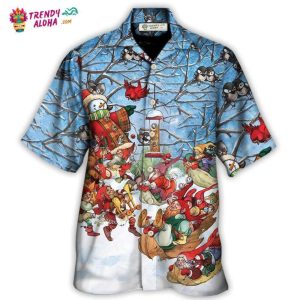 Christmas Gnome Play Winter Christmas Hawaiian Shirt – Trendy KLA
