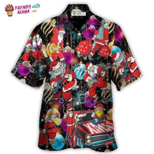 Christmas Guitar Music And Santa Merry Very Xmas Hawaiian Shirt – Trendy KLA
