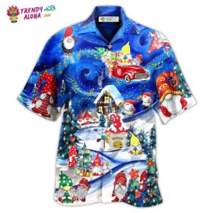 Christmas Hanging With My Gnomies And Car Hawaiian Shirt – Trendy KLA
