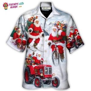 Christmas Having Fun With Santa Claus Gift For Xmas Hawaiian Shirt – Trendy KLA