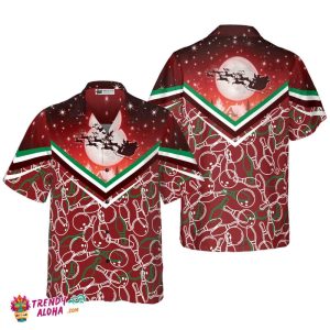 Christmas Hawaiian Shirts, Christmas Night With Bowling Pattern Shirt Short Sleeve, Christmas Shirt Idea Gift For Men And Women