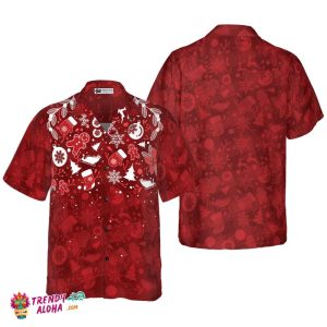 Christmas Hawaiian Shirts For Men And Women, Christmas Ginger Bread Man Hawaiian Shirt Button Down Shirt Short Sleeve