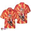 Christmas Hawaiian Shirts For Men And Women, Santa Sakteboarder Hawaiian Shirt Button Down Shirt Short Sleeve