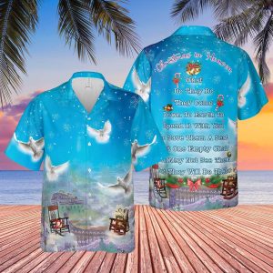 Christmas in Heaven Memorial Hawaiian Shirt for Treasured Memories