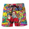 Christmas In July Santa Hippie Sending Gift In Summer Trendy KLA Hawaiian Beach Shorts