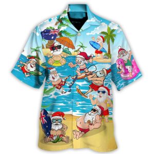 Christmas In July Santa Keeping The Christmas Spirit Alive Year Round Hawaiian Shirt