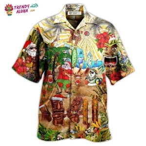 Christmas Mele Kalikimaka From Hawaii With Flower Hawaiian Shirt – Trendy KLA