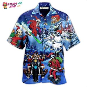 Christmas Merry Christmas With Skull Hawaiian Shirt – Trendy KLA