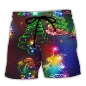 Christmas Merry Everything Happy Always Trendy KLA Hawaiian Beach Shorts