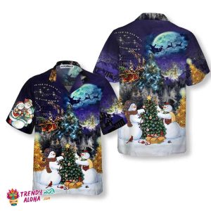 Christmas Night With Family Hawaiian Shirt, Funny Christmas Shirt, Best Xmas Gift Idea