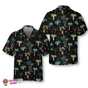 Christmas Palm Trees Hawaiian Shirt, Funny Christmas Shirt For Men