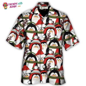 Christmas Penguin Cute Christmas Holiday Hawaiian Shirt – Trendy KLA