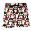 Christmas Penguin Cute Christmas Holiday Trendy KLA Hawaiian Beach Shorts