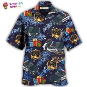 Christmas Police Pattern Merry Christmas Hawaiian Shirt – Trendy KLA