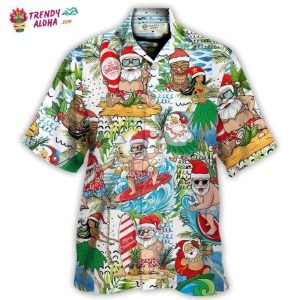 Christmas Santa KLA Beach Vibe Hawaiian Shirt – Trendy KLA