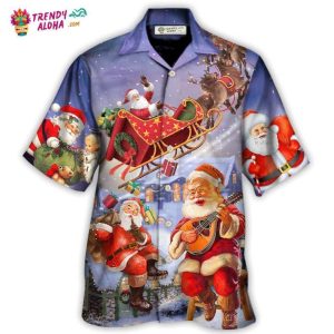 Christmas Santa Claus Funny Art Style Hawaiian Shirt – Trendy KLA