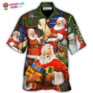 Christmas Santa Claus Gift For Xmas Art Style Hawaiian Shirt – Trendy KLA