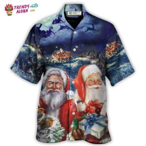 Christmas Santa Claus Snow Hawaiian Shirt – Trendy KLA