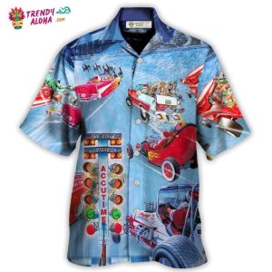 Christmas Santa Claus Start Drag Racing Light Hawaiian Shirt – Trendy KLA