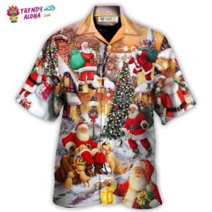 Christmas Santa Claus Story In The Town Gift For Xmas Hawaiian Shirt – Trendy KLA