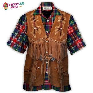Christmas Santa Cool String Sleeveless Leather Hawaiian Shirt – Trendy KLA