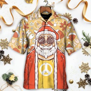 Christmas Santa Cutie Hippie Groovy – Hawaiian Shirt