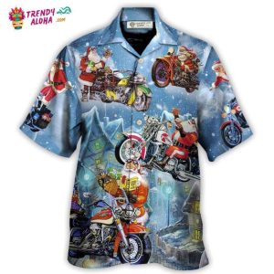 Christmas Santa Driving Happy Holidays Hawaiian Shirt – Trendy KLA