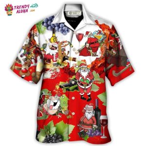 Christmas Santa Get Drunk At Christmas Party Hawaiian Shirt – Trendy KLA