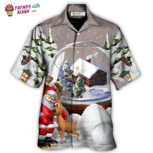 Christmas Santa Giving Christmas For Everyone Hawaiian Shirt – Trendy KLA