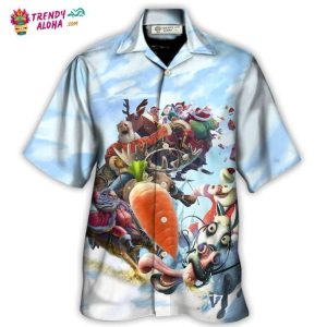 Christmas Santa Happy Funny Christmas Hawaiian Shirt – Trendy KLA