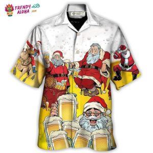 Christmas Santa I Want More Beer Hawaiian Shirt – Trendy KLA