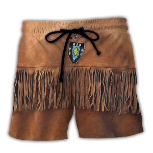 Christmas Santa Native American Jacket Trendy KLA Hawaiian Beach Shorts