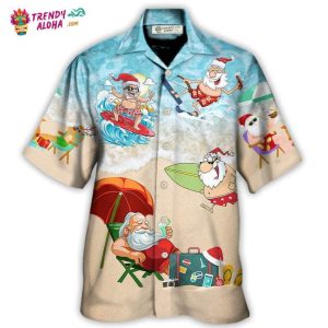 Christmas Santa Play On Beach Hawaiian Shirt – Trendy KLA