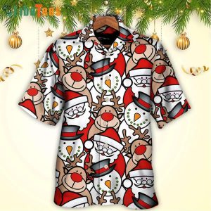 Christmas Santa Reindeer Funny, Santa Trendy Hawaiian Shirt Perfect Gifts For Your Loved Ones