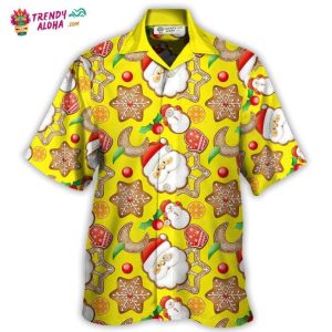 Christmas Santa Snowman Gingerbread And Sweets Hawaiian Shirt – Trendy KLA