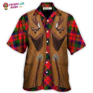 Christmas Santa Vintage Fringe Leather Suede Vest Hawaiian Shirt – Trendy KLA