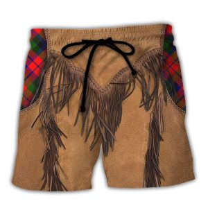 Christmas Santa Vintage Fringe Leather Suede Vest Trendy KLA Hawaiian Beach Shorts