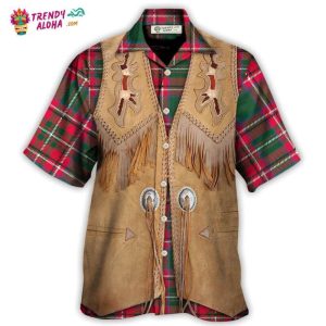 Christmas Santa Vintage Western Jacket Fringe Hawaiian Shirt – Trendy KLA