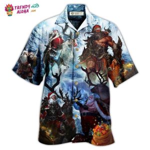 Christmas Stay Cool Santa Claus Reindeer Hawaiian Shirt – Trendy KLA