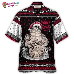 Christmas Tattoo Santa Funny Merry Xmas Hawaiian Shirt – Trendy KLA