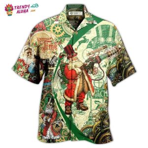 Christmas Time Steampunk Santa Clause Hawaiian Shirt – Trendy KLA